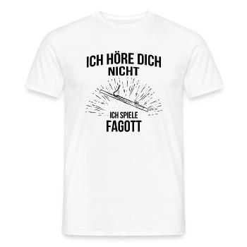 Fagott Fagottspieler Fagottist - Männer T-Shirt - Weiß - Vorne - AI Model Male 178 dark (178cm)