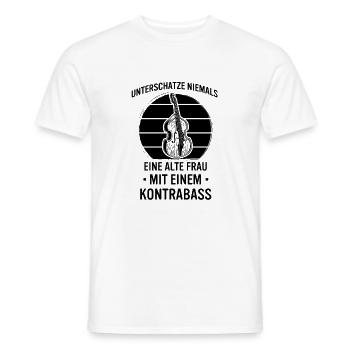 Kontrabass Kontrabassspieler Kontrabassist - Männer T-Shirt - Weiß - Vorne - AI Model Male 178 dark (178cm)
