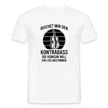 Kontrabass Kontrabassspieler Kontrabassist - Männer T-Shirt - Weiß - Vorne - AI Model Male 178 dark (178cm)