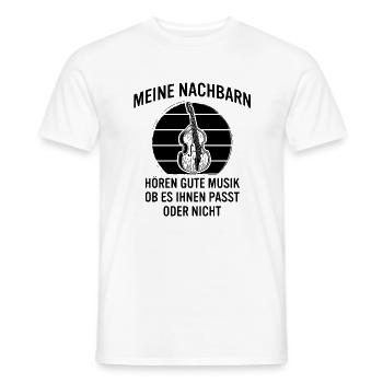 Kontrabass Kontrabassspieler Kontrabassist - Männer T-Shirt - Weiß - Vorne - AI Model Male 178 dark (178cm)