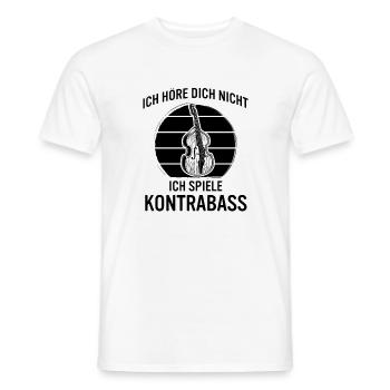 Kontrabass Kontrabassspieler Kontrabassist - Männer T-Shirt - Weiß - Vorne - AI Model Male 178 dark (178cm)