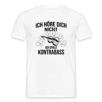 Kontrabass Kontrabassspieler Kontrabassist - Männer T-Shirt - Weiß - Vorne - AI Model Male 178 dark (178cm)