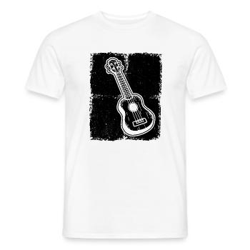 Ukulélé Joueur de ukulélé Ukuléléliste - T-shirt homme - blanc - Devant - AI Model Male 178 dark (178cm)