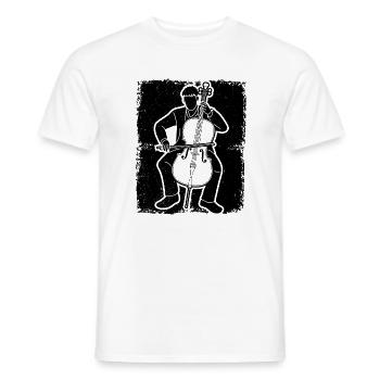 Cello cello player cellist - Men's T-Shirt - white - Front - AI Model Male 178 dark (178cm)