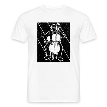 Cello cello player cellist - Men's T-Shirt - white - Front - AI Model Male 178 dark (178cm)