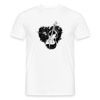 Cello cello player cellist - Men's T-Shirt - white - Front - AI Model Male 178 dark (178cm)