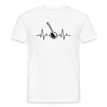 Banjo Banjo joueur Banjoïste - T-shirt homme - blanc - Devant - AI Model Male 178 dark (178cm)