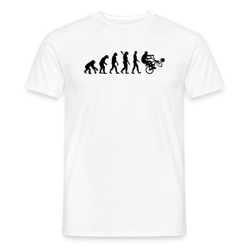 Evolution Cycle ball - T-shirt homme - blanc - Devant - AI Model Male 178 dark (178cm)