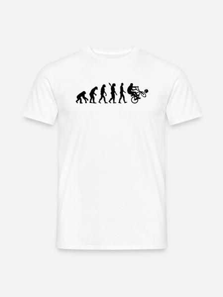 Evolution Cycle ball - T-shirt homme - blanc