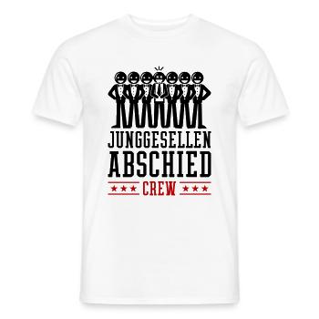 Bachelor Party Crew Bachelor Party - Men's T-Shirt - white - Front - AI Model Male 178 dark (178cm)
