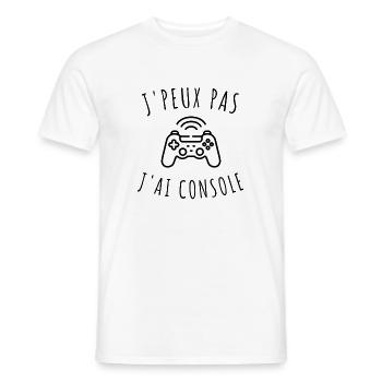 J'peux pas j'ai console t-shirt enfant - T-shirt homme - blanc - Devant - AI Model Male 178 dark (178cm)