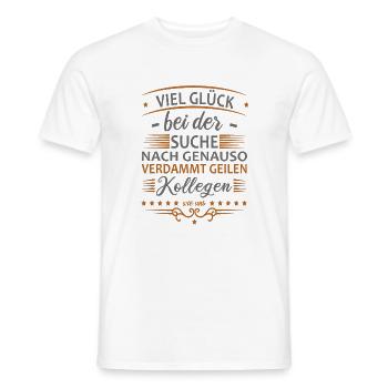 Jobwechsel Kollegen Abschied Abschiedsgeschenk - Männer T-Shirt - Weiß - Vorne - AI Model Male 178 dark (178cm)