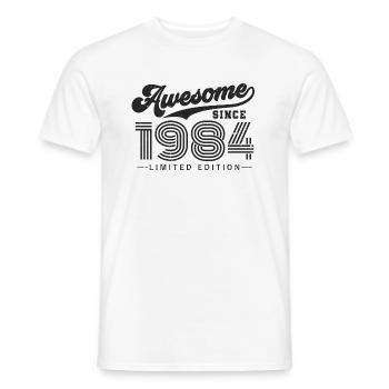 Great since 1984 Vintage Birthday Gift - Men's T-Shirt - white - Front - AI Model Male 178 dark (178cm)