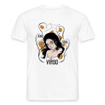 Virgo - Zodiac - Goddess - Men's T-Shirt - white - Front - AI Model Male 178 dark (178cm)