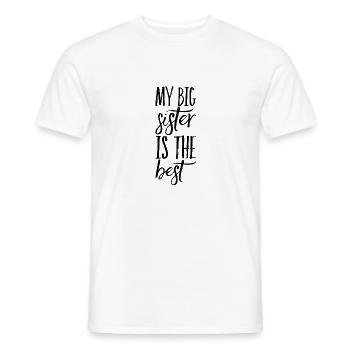 Meine große Schwester ist die Beste - Männer T-Shirt - Weiß - Vorne - AI Model Male 178 dark (178cm)