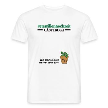 Petersilienhochzeit Jahrestag 12,5 Jahre Ehe - Männer T-Shirt - Weiß - Vorne - AI Model Male 178 dark (178cm)