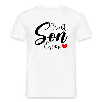 Best Son Ever - Men's T-Shirt - white - Front - AI Model Male 178 dark (178cm)
