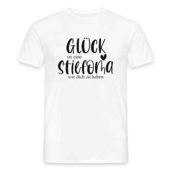 Oma Stiefoma Großmutter Familie Geschenk Glück - Männer T-Shirt - Weiß - Vorne - AI Model Male 178 dark (178cm)
