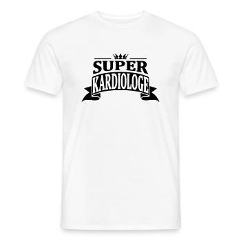 super kardiologe - Männer T-Shirt - Weiß - Vorne - AI Model Male 178 dark (178cm)