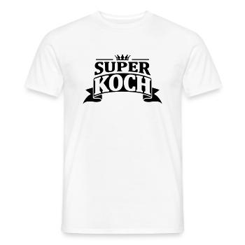 super koch - Männer T-Shirt - Weiß - Vorne - AI Model Male 178 dark (178cm)