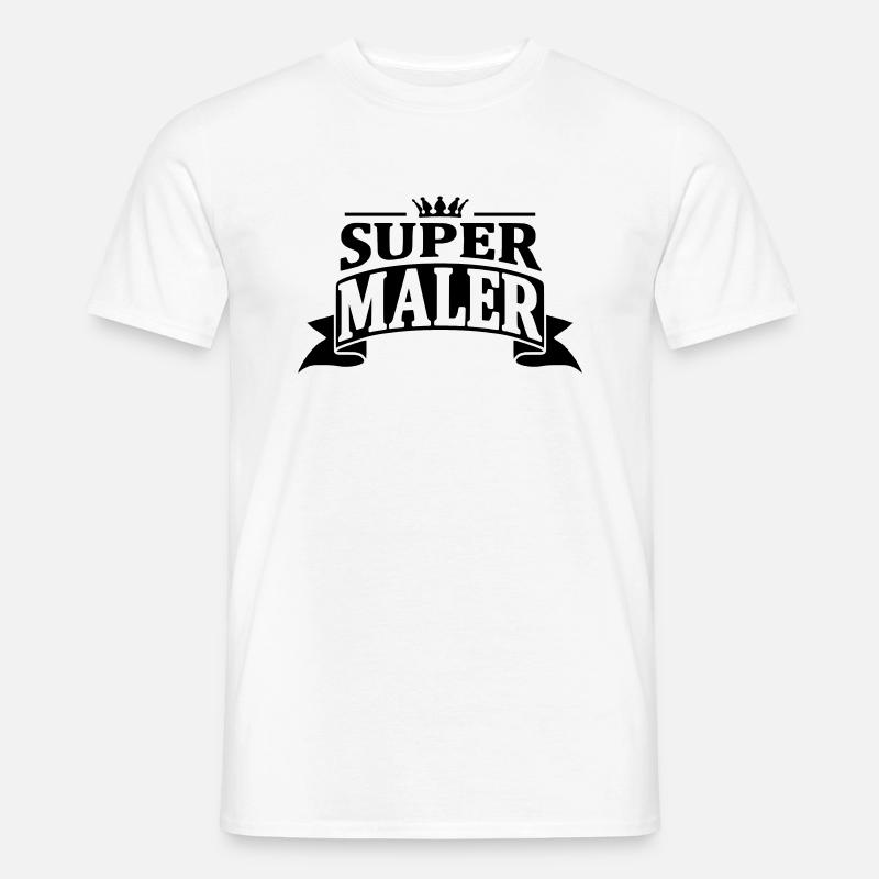 super maler - Männer T-Shirt - Weiß