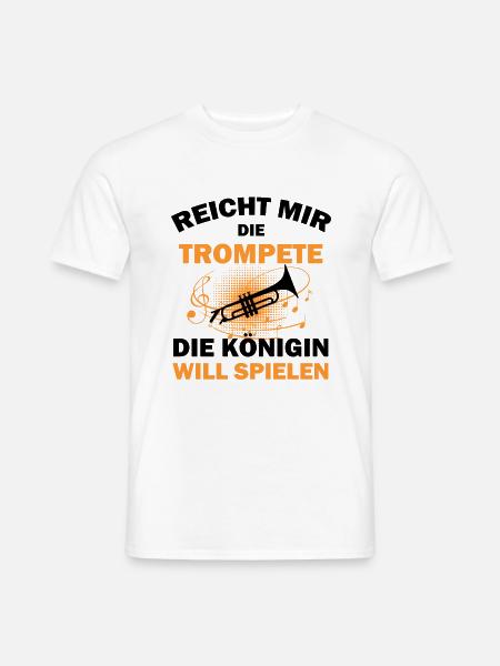 Trompete Trompeter - Männer T-Shirt - Weiß
