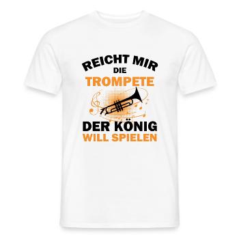 Trompete Trompeter - Männer T-Shirt - Weiß - Vorne - AI Model Male 178 dark (178cm)