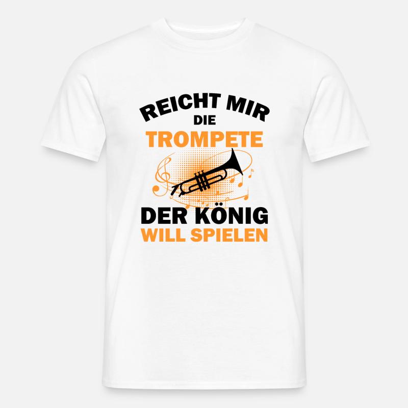 Trompete Trompeter - Männer T-Shirt - Weiß
