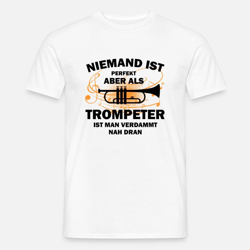Trompete Trompeter - Männer T-Shirt - Weiß