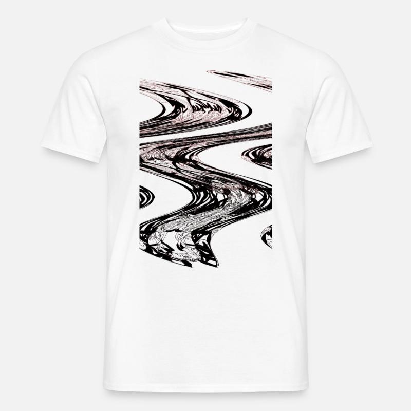 Abstract No. 54 (Tarred road) - Männer T-Shirt - Weiß