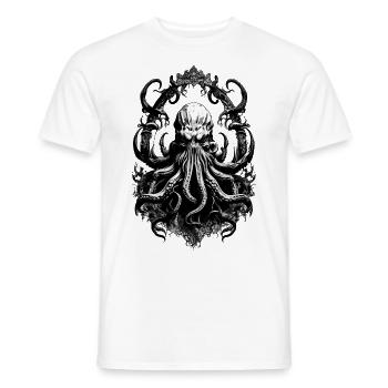 Octopus Monster Sea Deep Sea - Men's T-Shirt - white - Front - AI Model Male 178 dark (178cm)