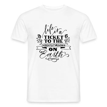 Life - Männer T-Shirt - Weiß - Vorne - AI Model Male 178 dark (178cm)