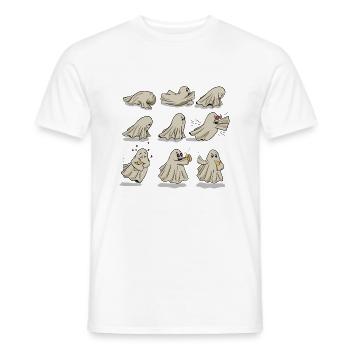 Boo the Cute Ghost - Männer T-Shirt - Weiß - Vorne - AI Model Male 178 dark (178cm)