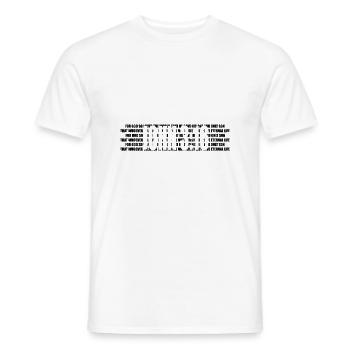 Jean 3:16 - La Bible - versets de la Bible - T-shirt homme - blanc - Devant - AI Model Male 178 dark (178cm)