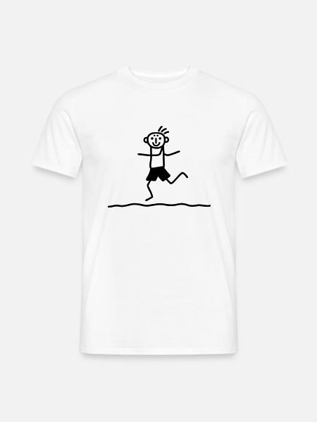 Entspanntes Laufen - Männer T-Shirt - Weiß