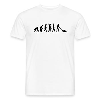 Evolution Rasenmäher - Männer T-Shirt - Weiß - Vorne - AI Model Male 178 dark (178cm)