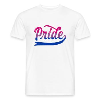 LGBT Arc-en-ciel Bisexuel Pride - T-shirt homme - blanc - Devant - AI Model Male 178 dark (178cm)
