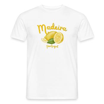 Madeira - Funchal - Portugal - Urlaub - Reise - Männer T-Shirt - Weiß - Vorne - AI Model Male 178 dark (178cm)