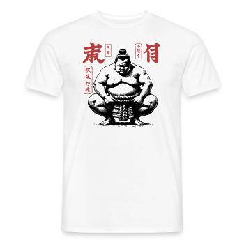 Sumo Wrestler - Men's T-Shirt - white - Front - AI Model Male 178 dark (178cm)