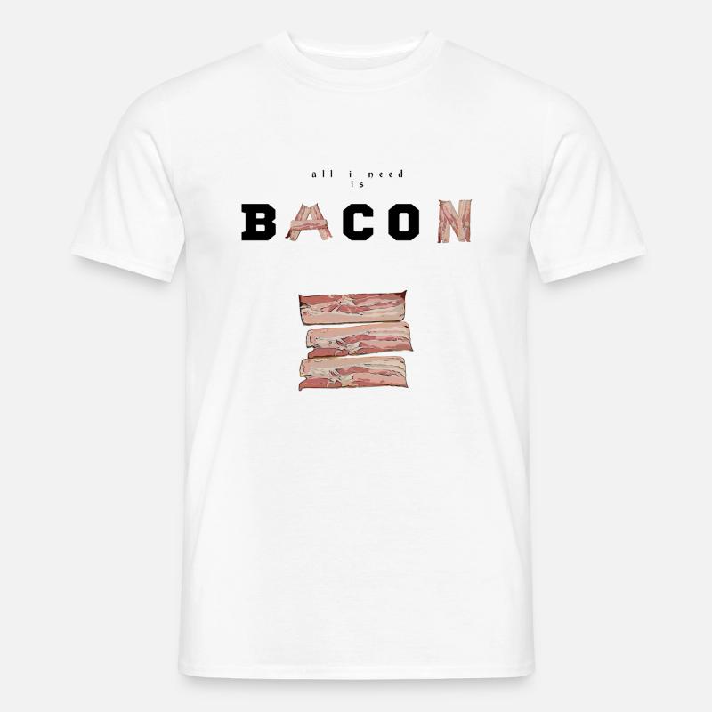 Speck und Speck - Männer T-Shirt - Weiß