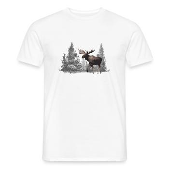L’orignal - T-shirt homme - blanc - Devant - AI Model Male 178 dark (178cm)