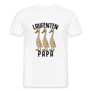 Canards Papa Élevage de canards Canards Élevage de canards - T-shirt homme - blanc - Devant - AI Model Male 178 dark (178cm)
