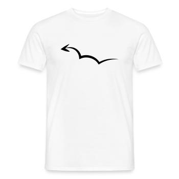 Hüpfender Pfeil - Männer T-Shirt - Weiß - Vorne - AI Model Male 178 dark (178cm)