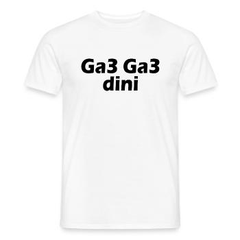 Ga3 ga3 dini - T-shirt homme - blanc - Devant - AI Model Male 178 dark (178cm)