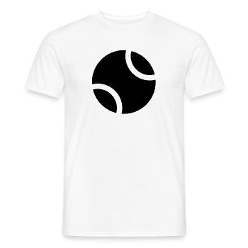 tennis - T-shirt homme - blanc - Devant - AI Model Male 178 dark (178cm)