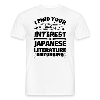 Littérature japonaise Drôle de cadeau - T-shirt homme - blanc - Devant - AI Model Male 178 dark (178cm)