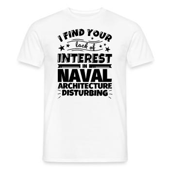 Naval Architecture Funny Gift - Men's T-Shirt - white - Front - AI Model Male 178 dark (178cm)