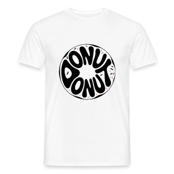 Donut - Cool Donut Logo - Men's T-Shirt - white - Front - AI Model Male 178 dark (178cm)