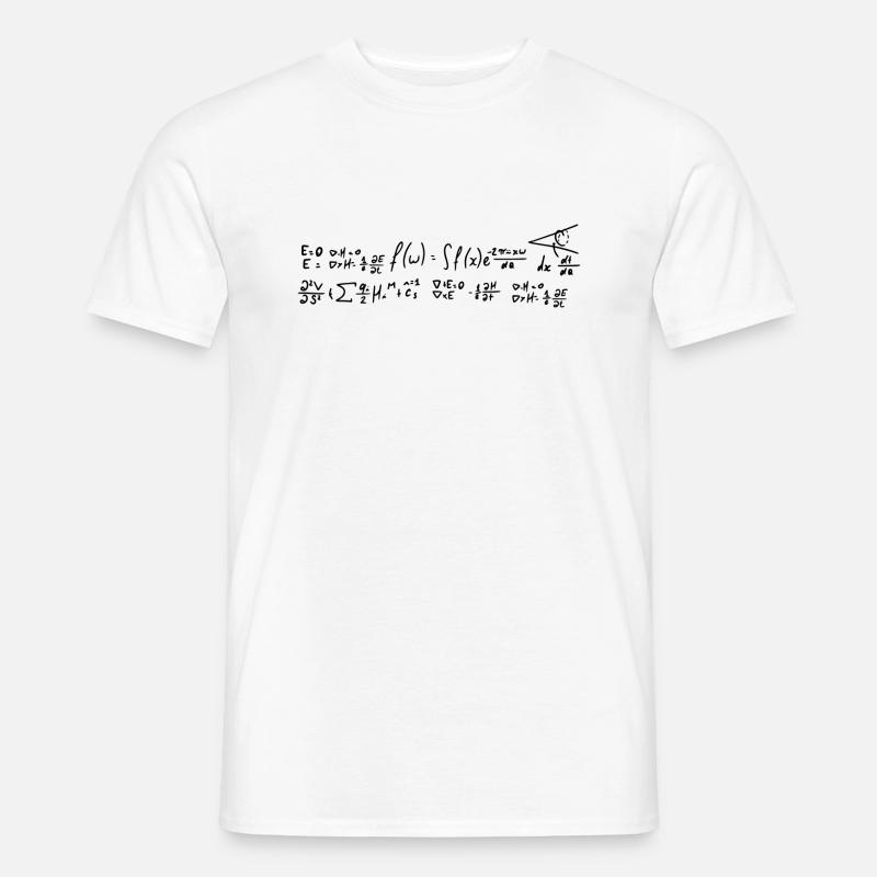 Mathe Formeln - Männer T-Shirt - Weiß