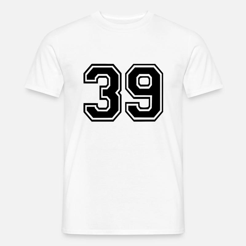 39 - Männer T-Shirt - Weiß
